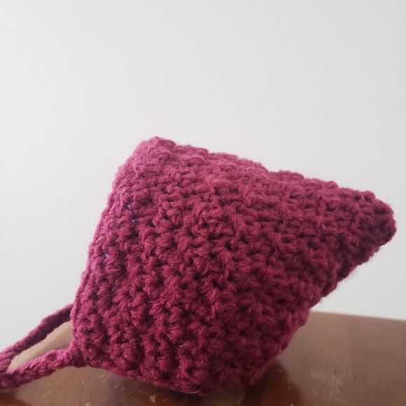 Handmade Pixie Baby Bonnet - Picture 3 of 5
